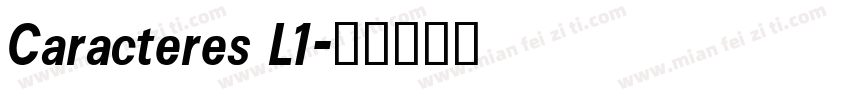 Caracteres L1字体转换